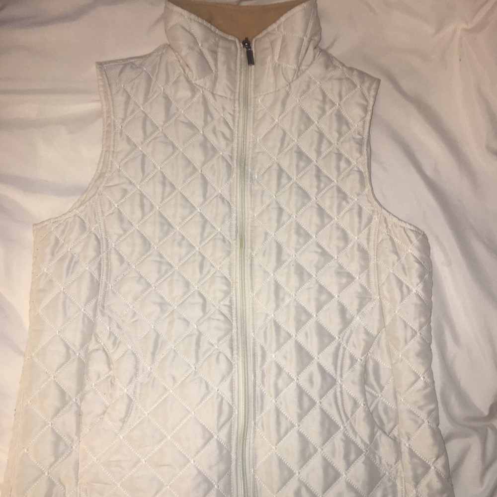 White quilted vest!